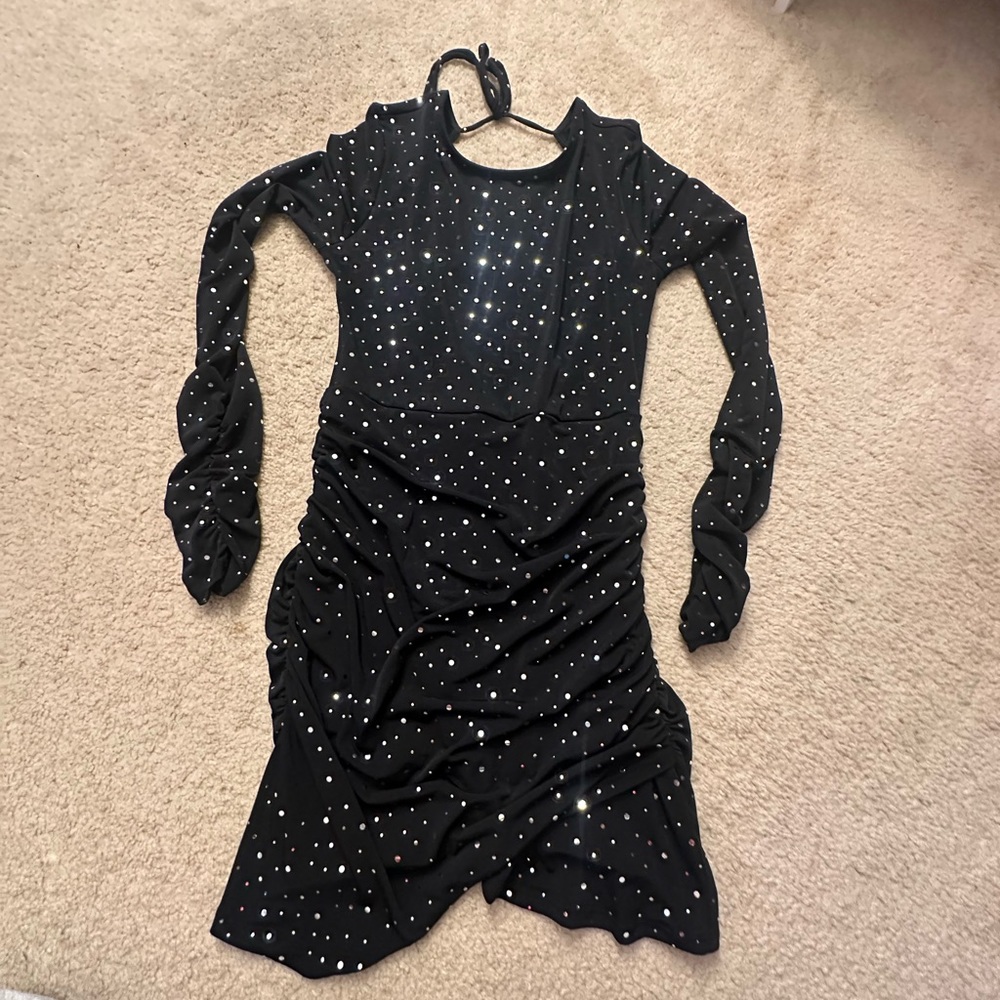 Sparkly body-con mini dress